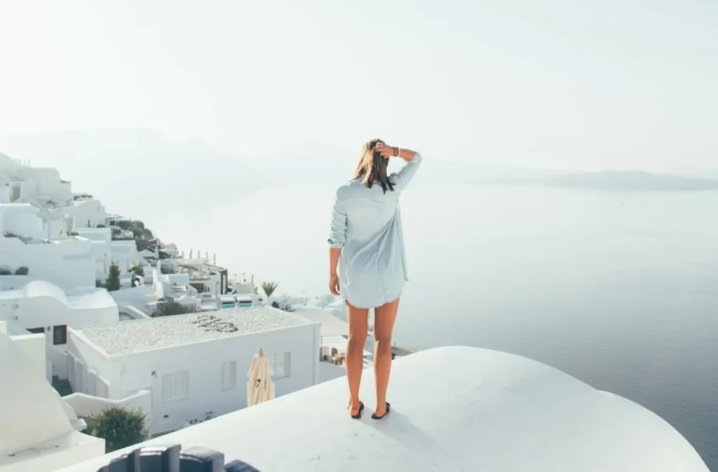 Traveler enjoying scenic rooftop view on Mircari travel blog